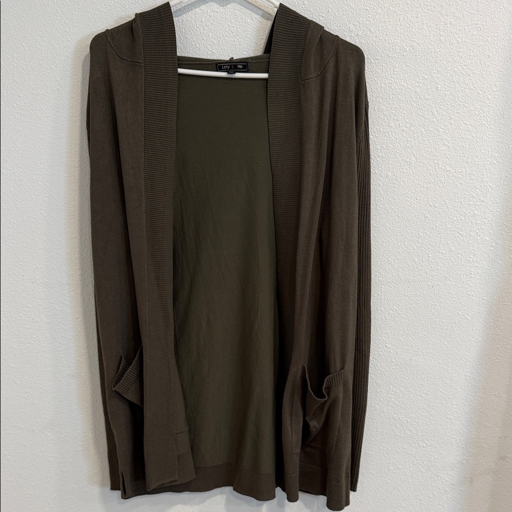 Women's Olive Green Cardigan